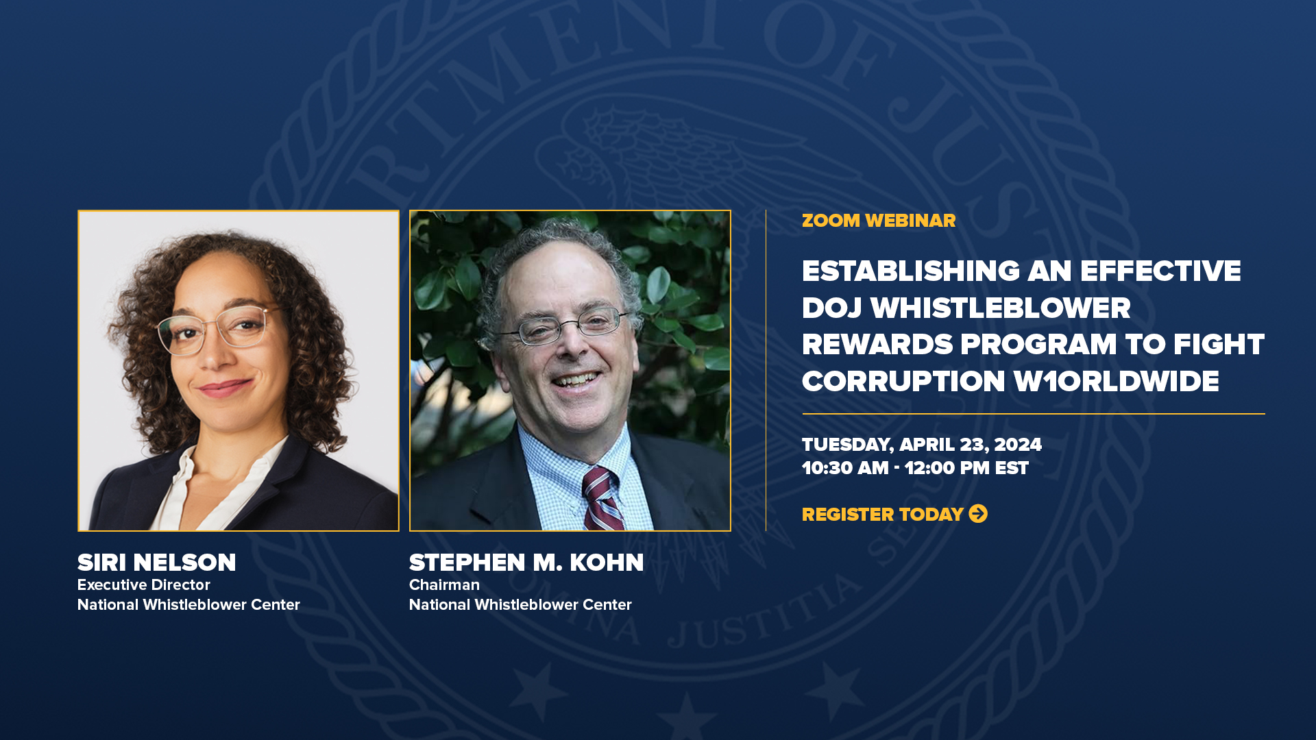 Experts To Discuss International Anti-corruption Potential Of Doj Whistleblower Program